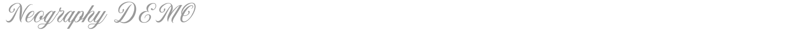 Neography font preview